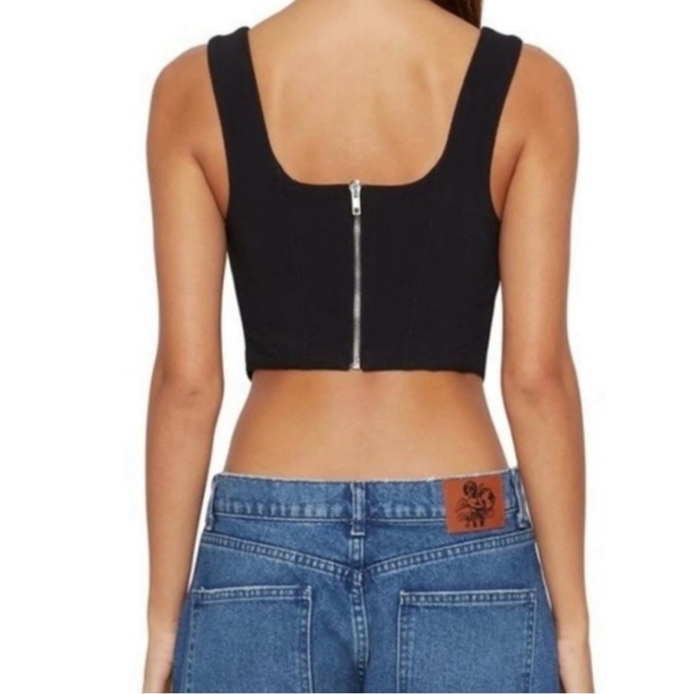 Danielle Guizio Women's Corset Knit Top - Picture 3 of 7